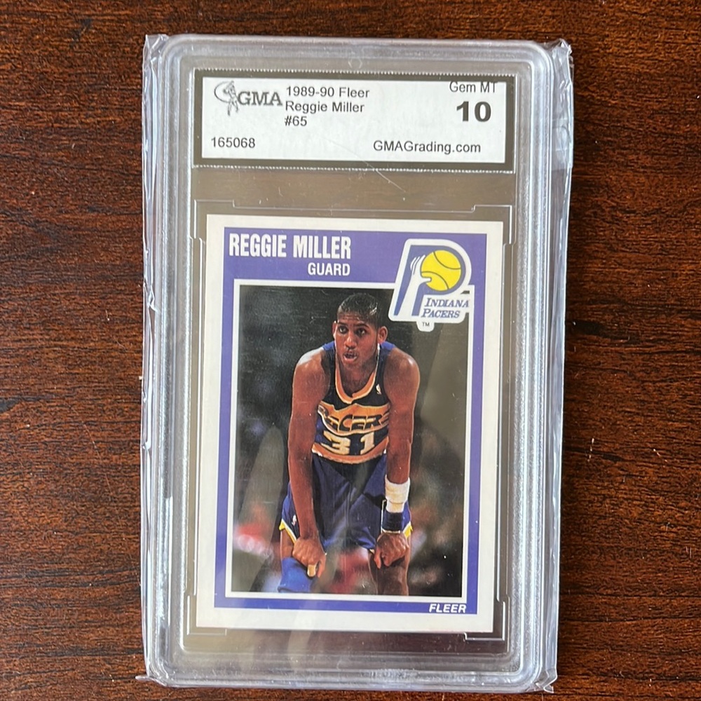 1989-90 Fleer Reggie Miller Graded trading card.